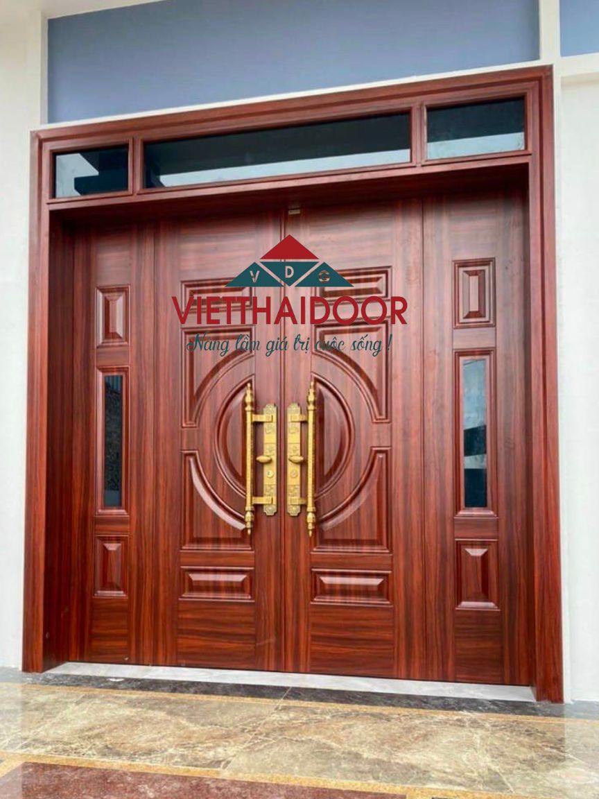 cửa thép vân gỗ